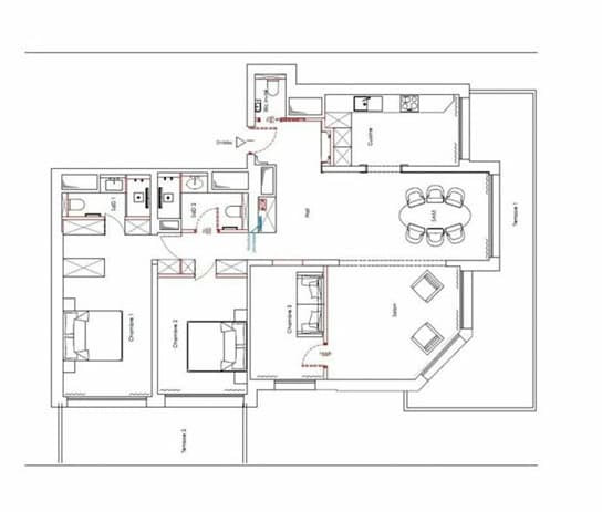 Apartment Monte Carlo Sun, floor plan 1