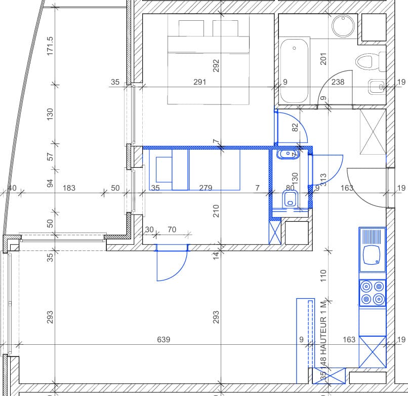 Appartement Millenium, plan 1