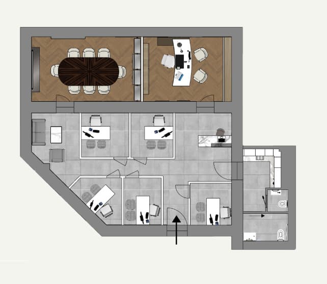 Bureau Parc Saint Roman, plan 1