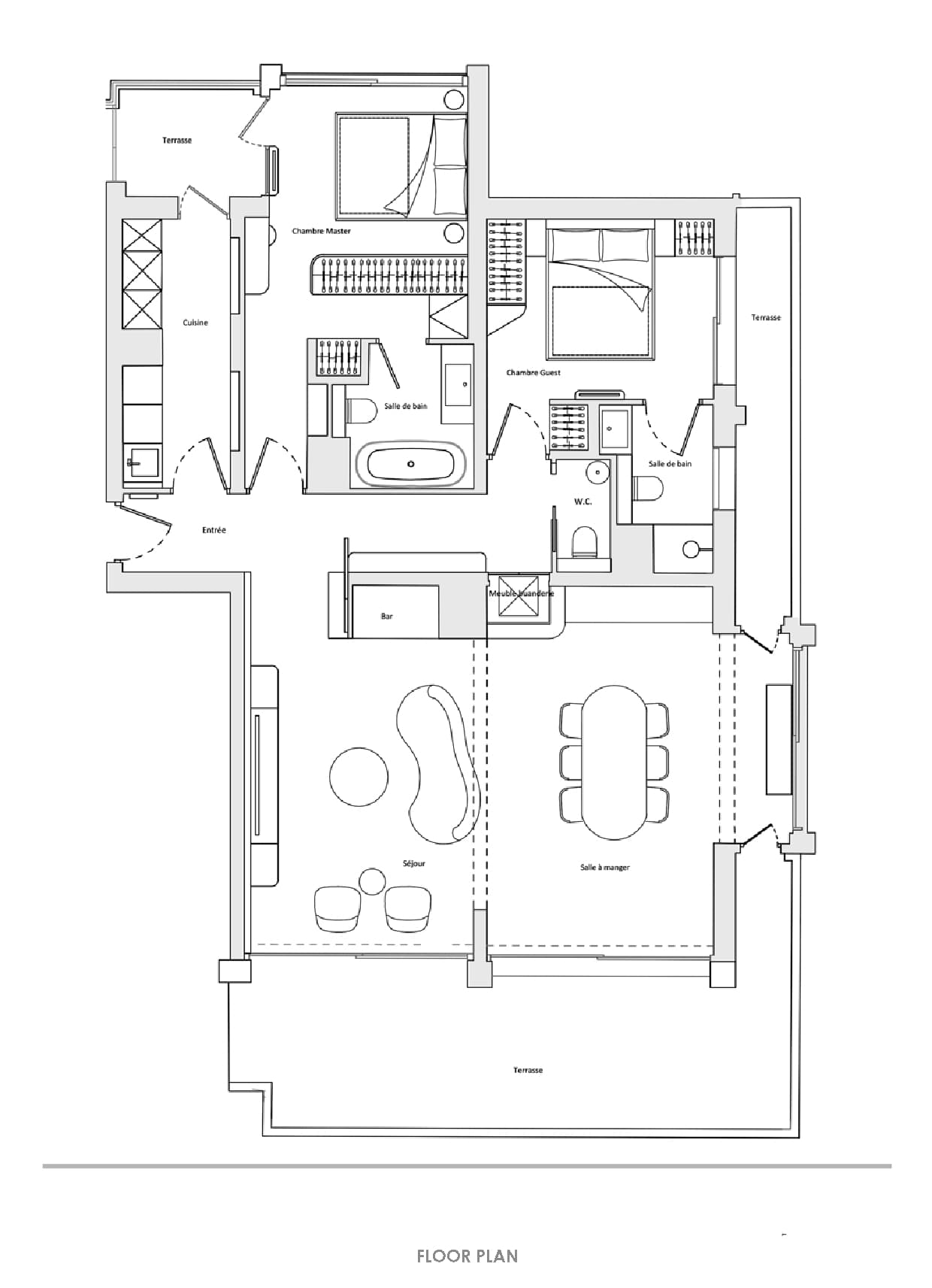 Apartment Riviera Palace, floor plan 1